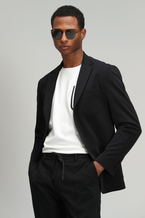 Piton Sport Мужской пиджак Slim Fit Black