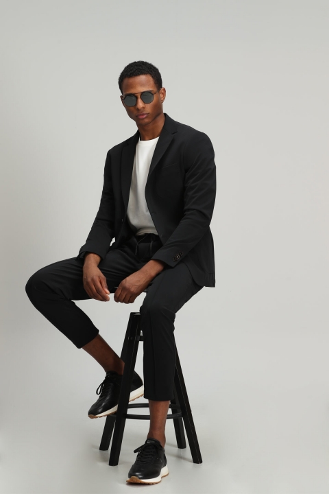 Piton Sport Мужской пиджак Slim Fit Black