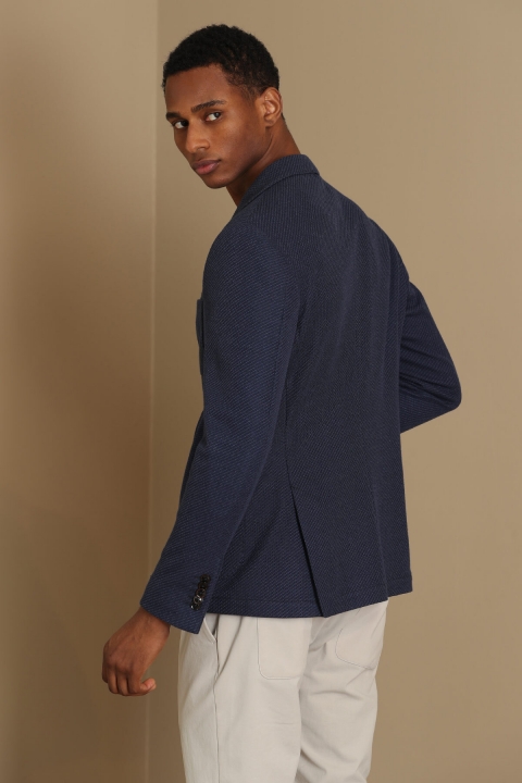 Чоловічий піджак Martin Spor Slim Fit темно-синій