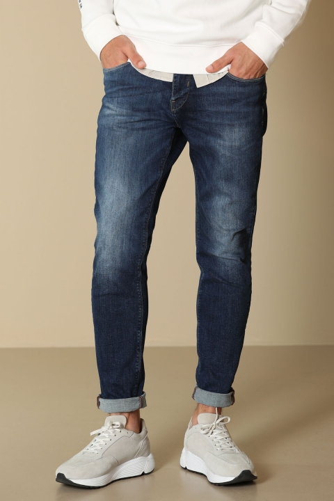 Джинсы брюки Slim Fit Bugnar Smart Jean темно-синие