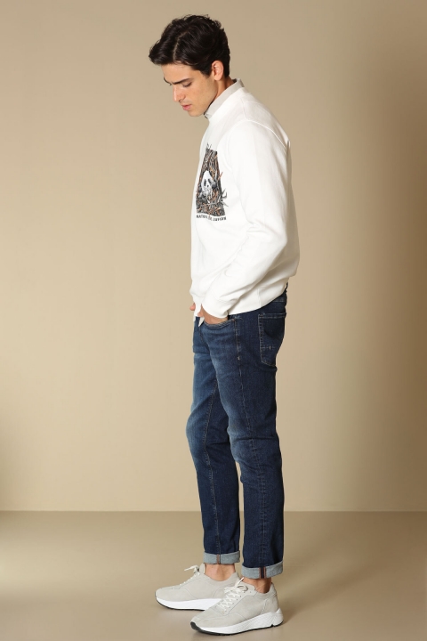 Джинсы брюки Slim Fit Bugnar Smart Jean темно-синие