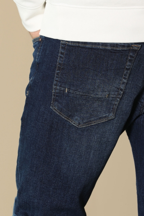 Джинсы брюки Slim Fit Bugnar Smart Jean темно-синие
