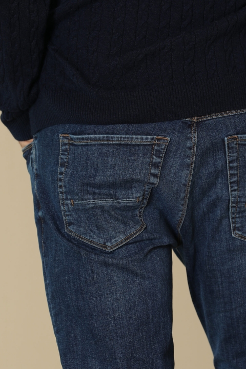 Jose Smart Jean Мужские Джинсы Slim Fit Темно-Синий