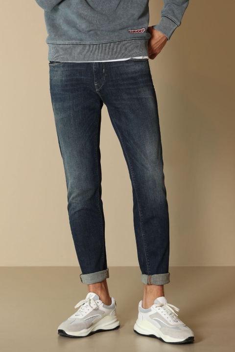 Мужские джинсы Slim Fit Moen Smart Jean темно-синие