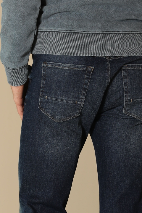 Мужские джинсы Slim Fit Moen Smart Jean темно-синие